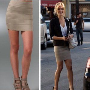 Pleasure Doing Business Grey Bandage Skirt L ***RUNS SMALL***